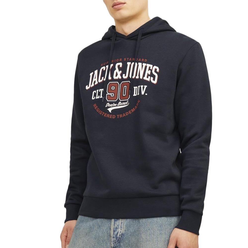 Sweat Marine Homme Jack & Jones Logo pas cher