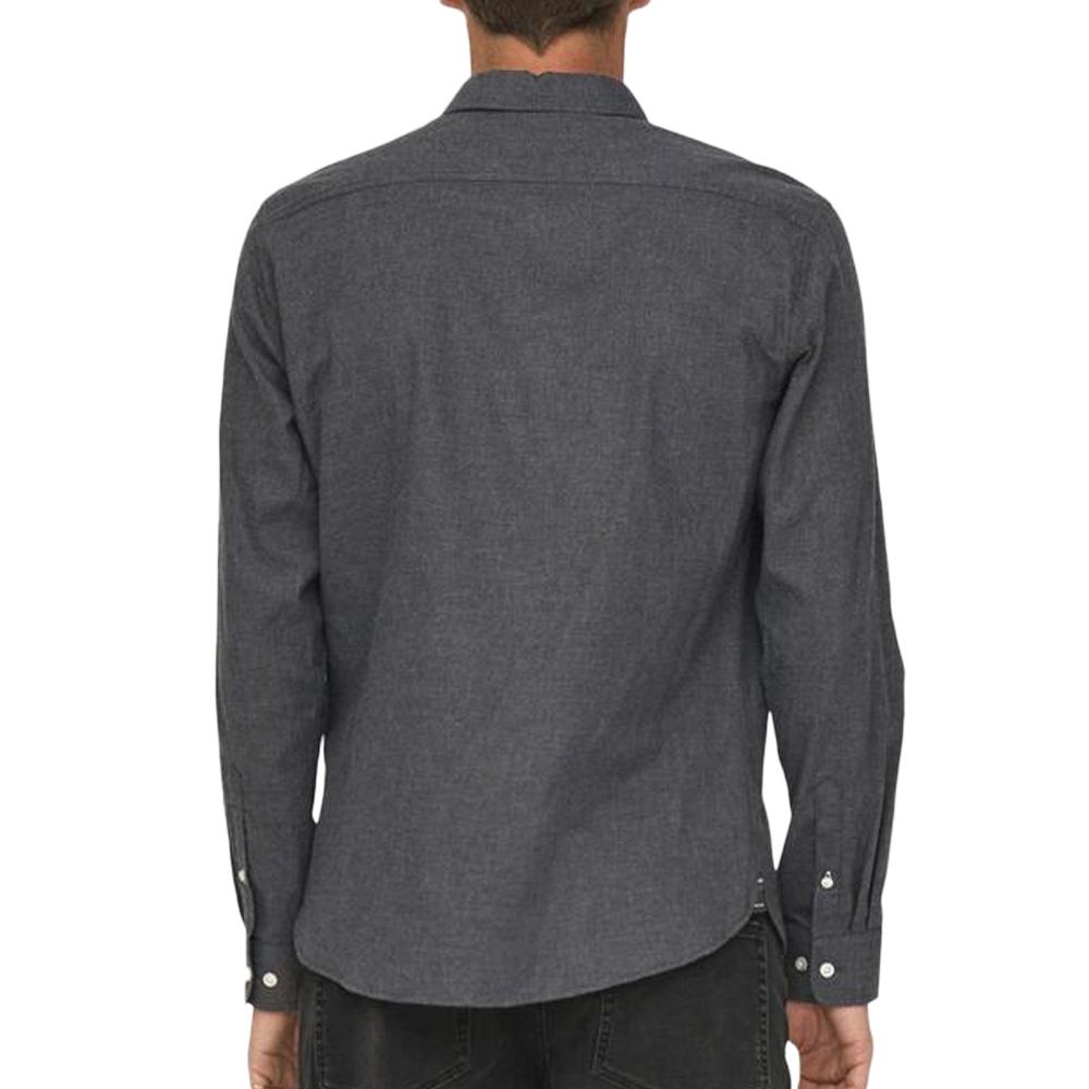 Chemise Gris Homme Only & Sons Road Life vue 2