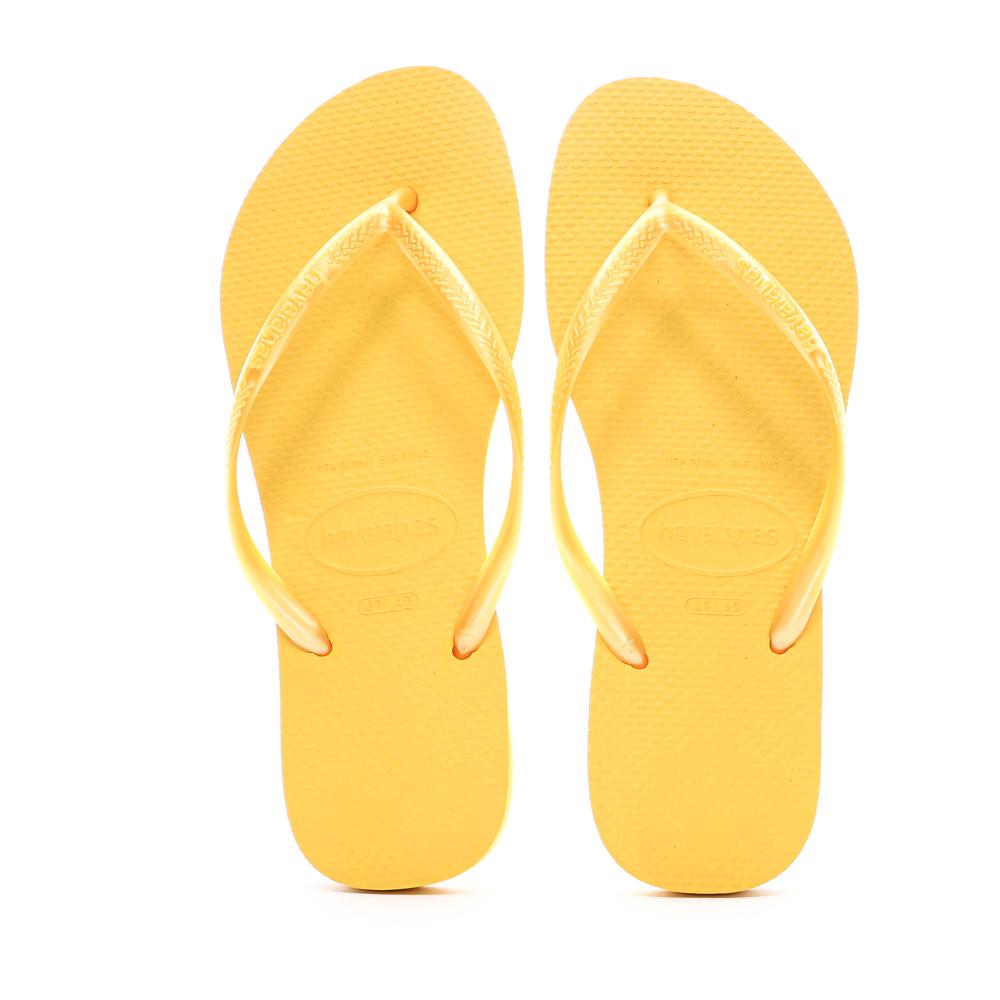 Tongs Jaune Femme Havaianas Slim 1740 vue 3
