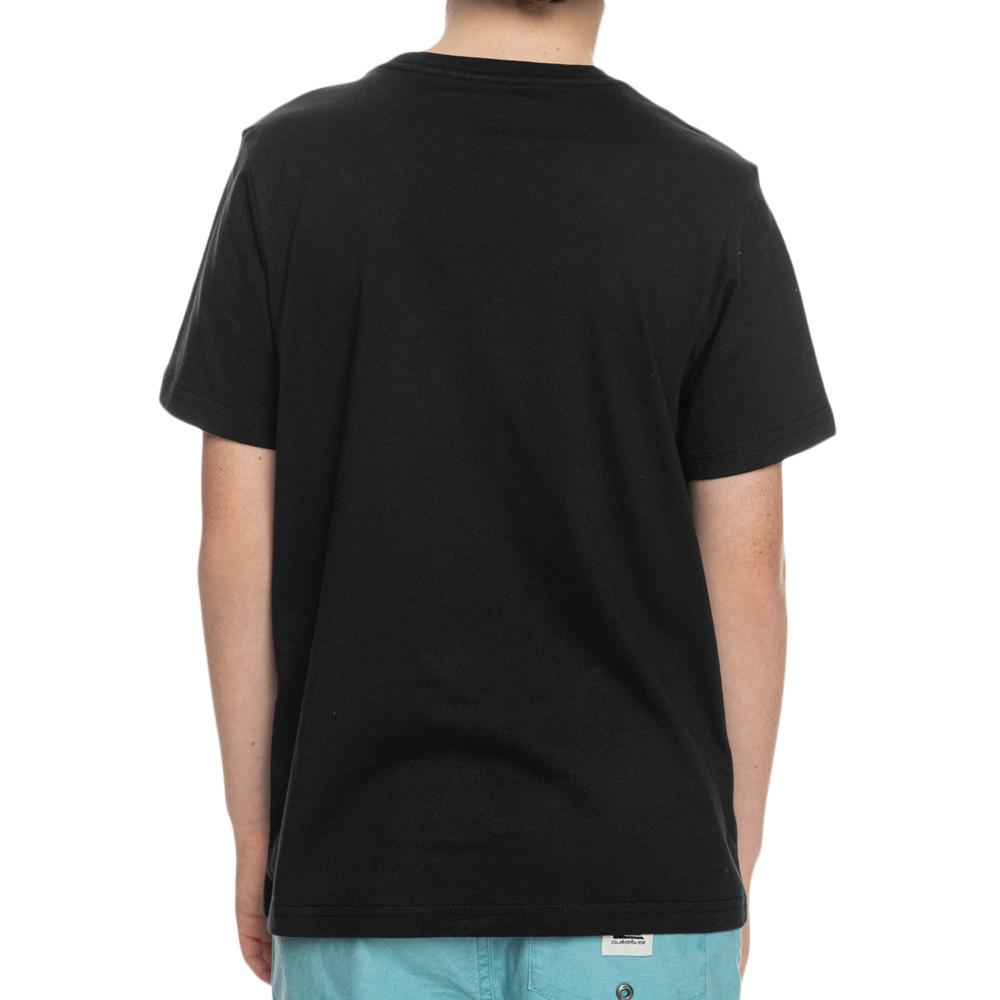 T-shirt Noir Garçon Quiksilver Omni lockup vue 2