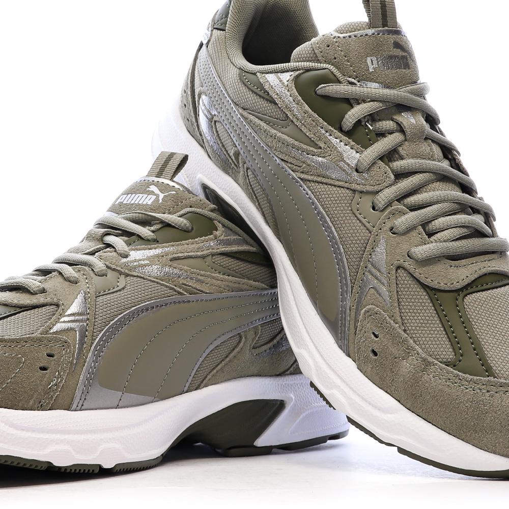 Baskets Kaki Homme Puma Milenio Tech Suede vue 7