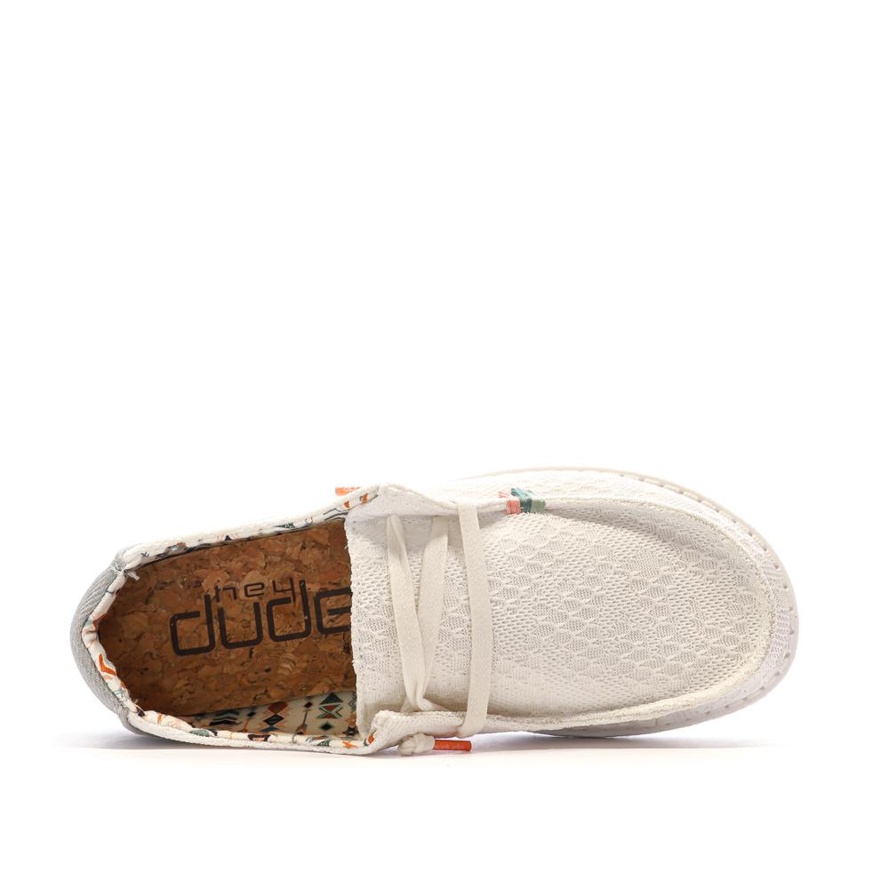 Chaussures Blanches Femme Hey Dude Wendy Boho vue 4