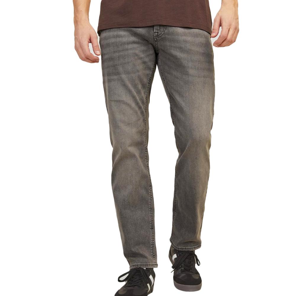 Jean Regular Gris Homme Jack & Jones Clark pas cher