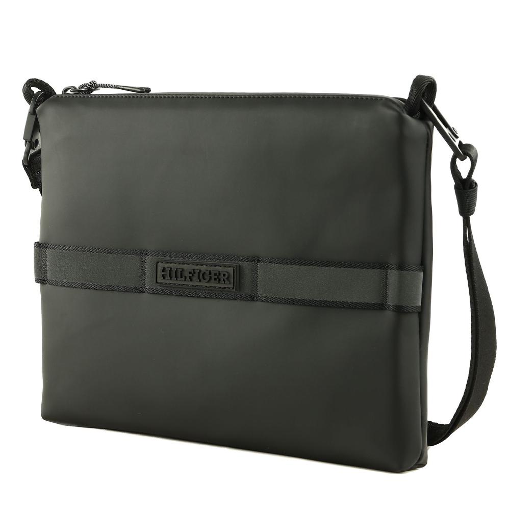 Sacoche Noire Homme Tommy Hilfiger Monotype 58 pas cher