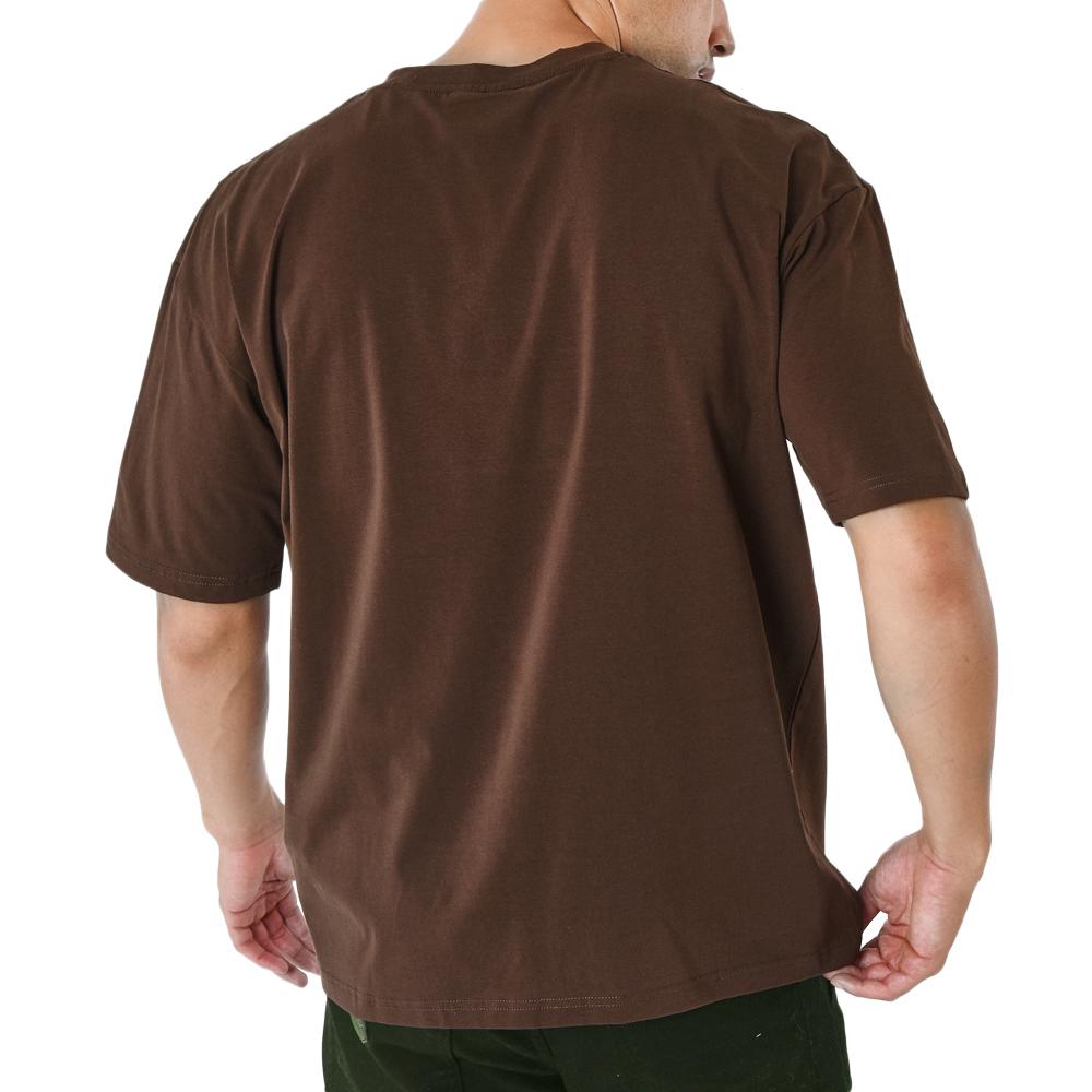 T-shirt Marron Homme Project X Paris Broderie Logo vue 2