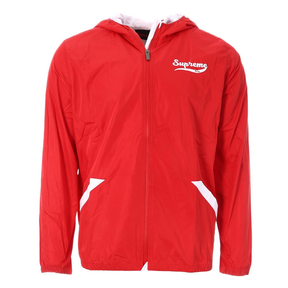 Veste Coupe-Vent Rouge Homme Supreme Grip Treeko pas cher
