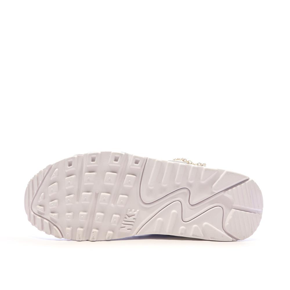 Baskets Blanches Femme Nike Air Max 90 Premium vue 5