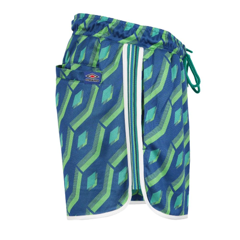 Short Vert/Bleu Homme Umbro Printed Short Quetzale vue 3