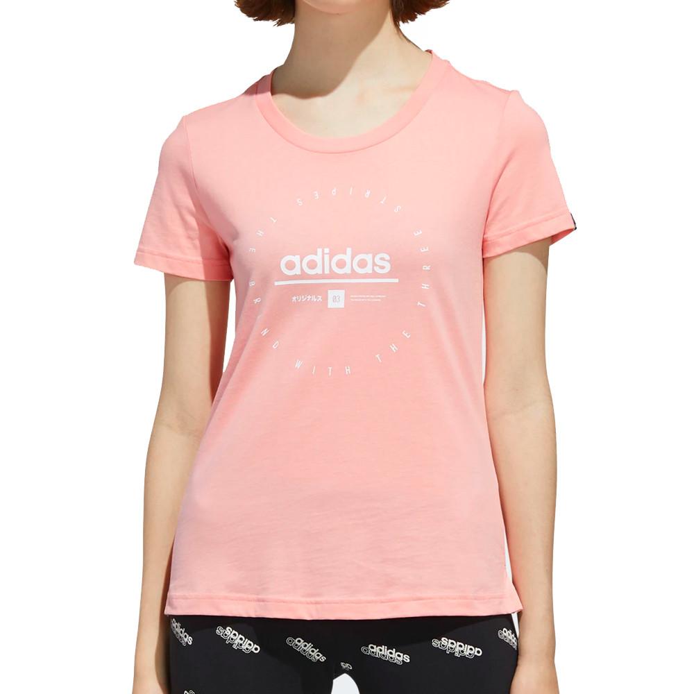 T-shirt Rose Femme Adidas ADI CLOCK T GLO pas cher