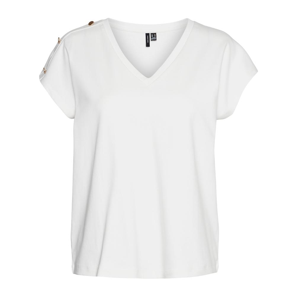 T-shirt Blanc Femme Vero Moda Karin Ava pas cher