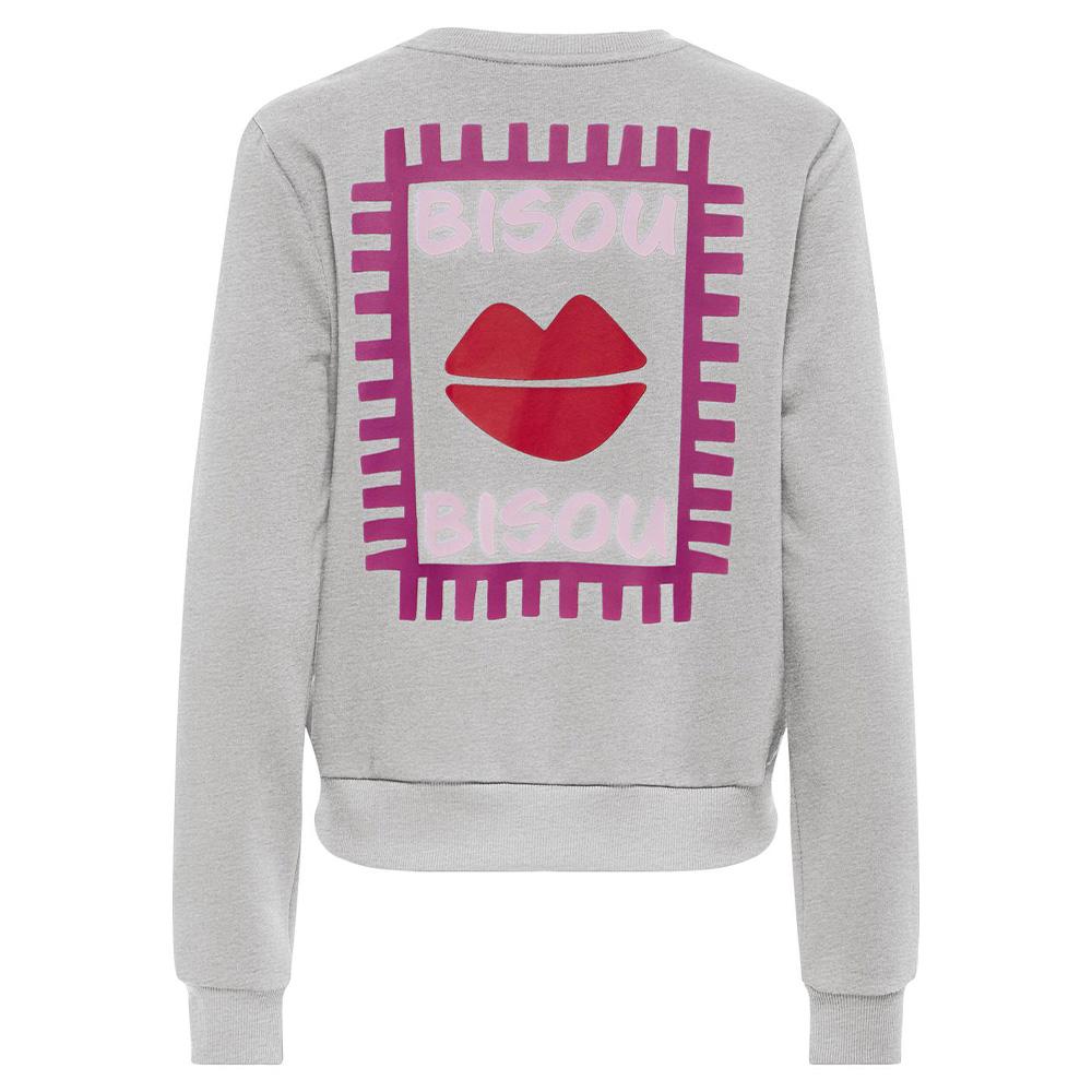 Women’s Grey/Red Only Rubi Sweatshirt Photo of the Espace des Marques %store% store - view of %key%