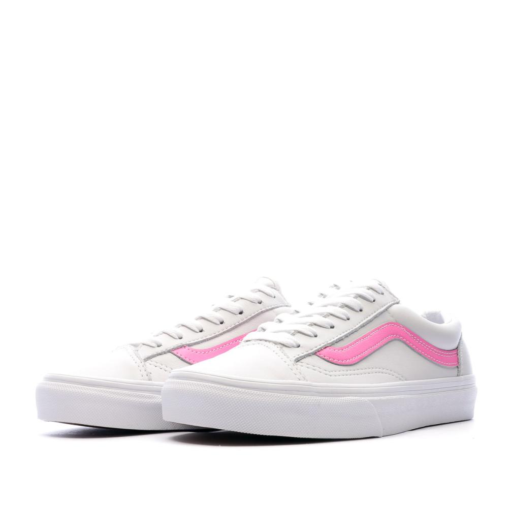 Baskets Blanc Ivoire/Rose Mixte Vans Style 36 vue 6