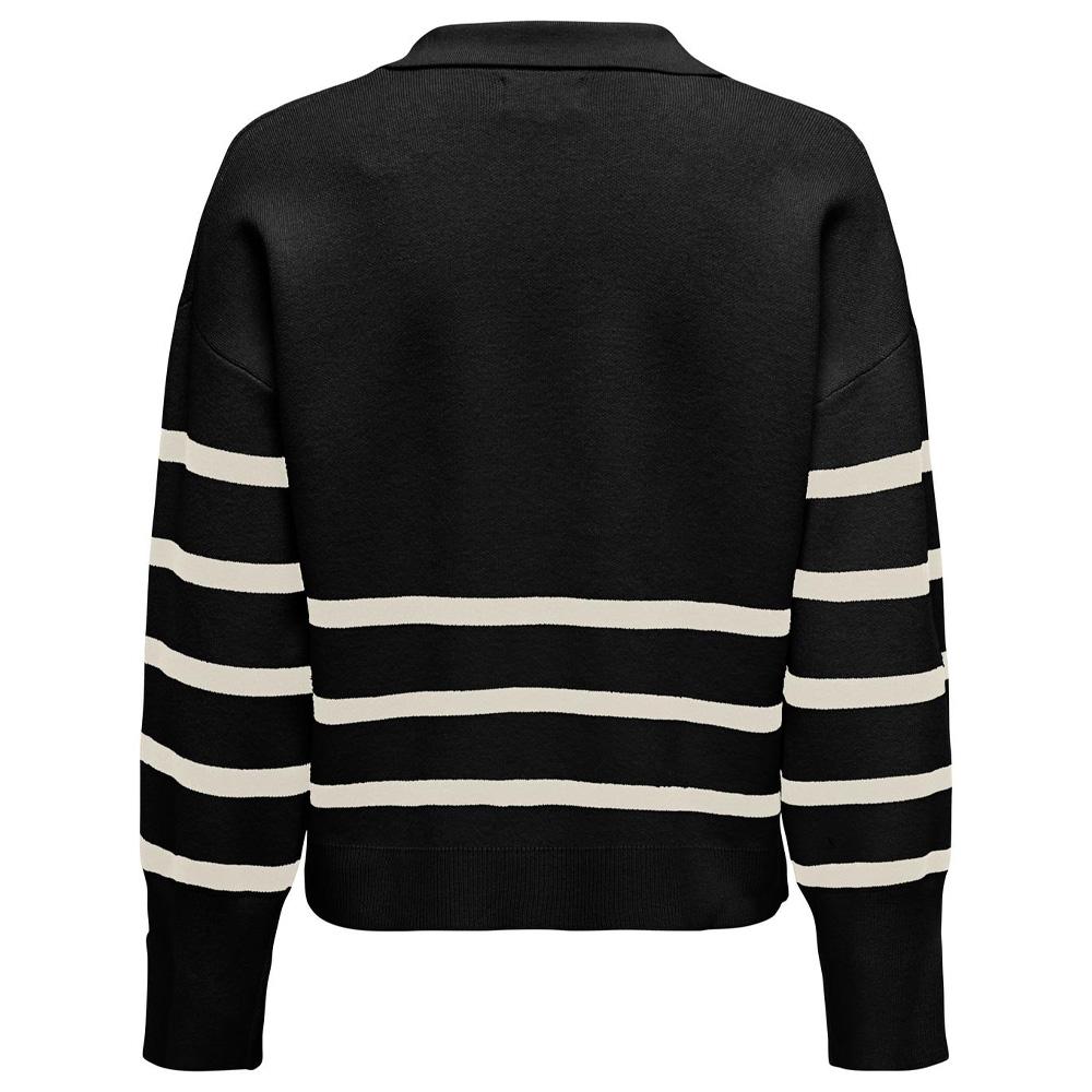 Pull Noir/Ecru Femme Only Monica vue 2