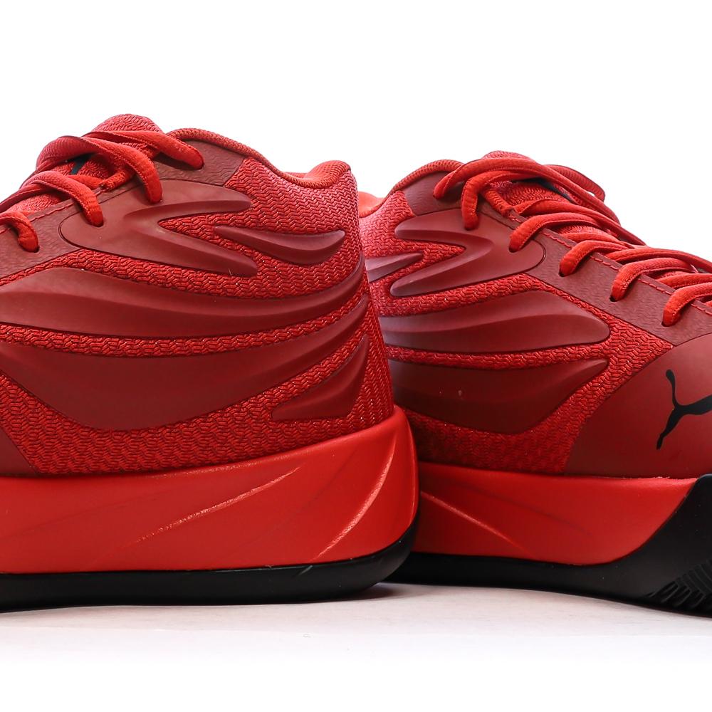 Chaussures de Baskets Rouges/Noires Homme Puma Court Pro vue 7