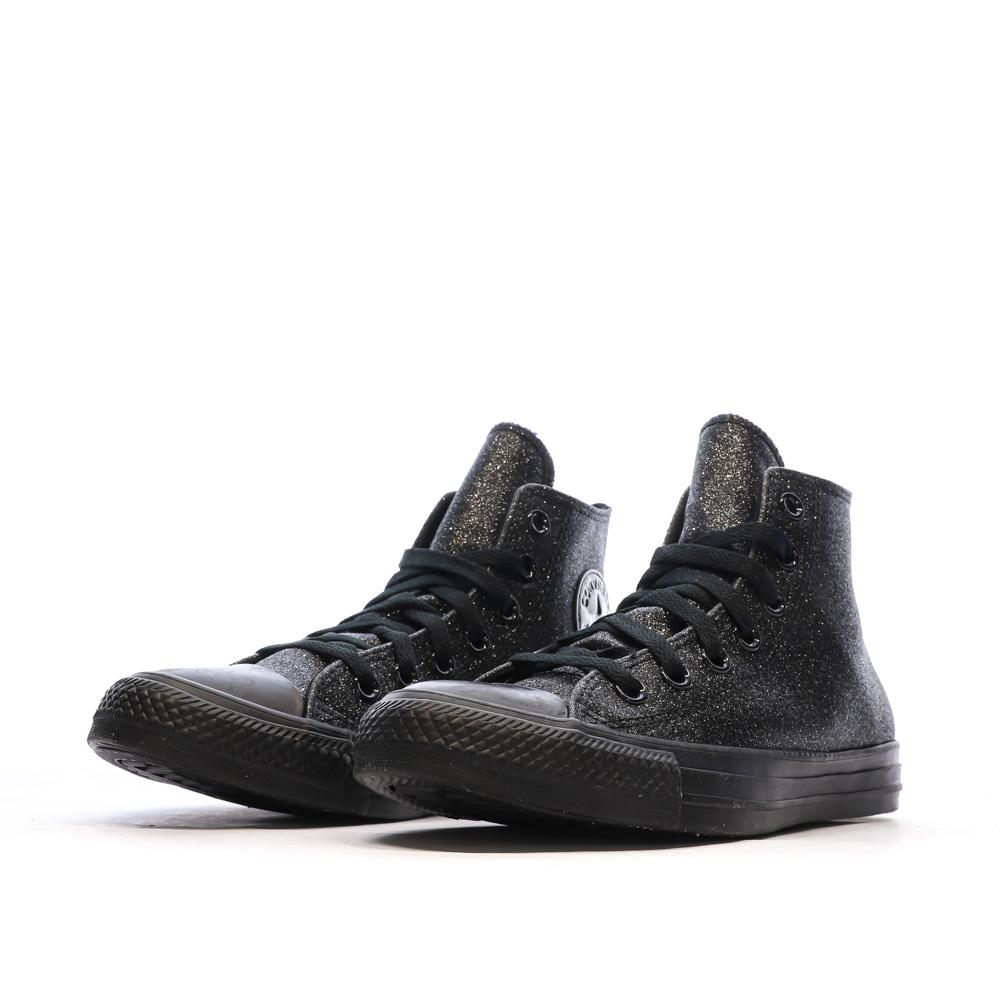 Baskets Noires Femme Converse Chuck Taylor All Star A05432C vue 6
