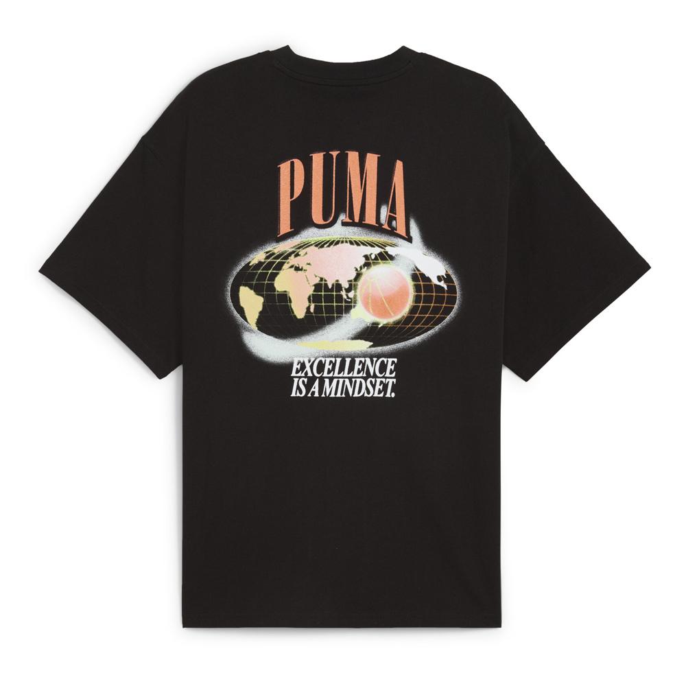 T-Shirt Noir Homme Puma Hoop vue 2