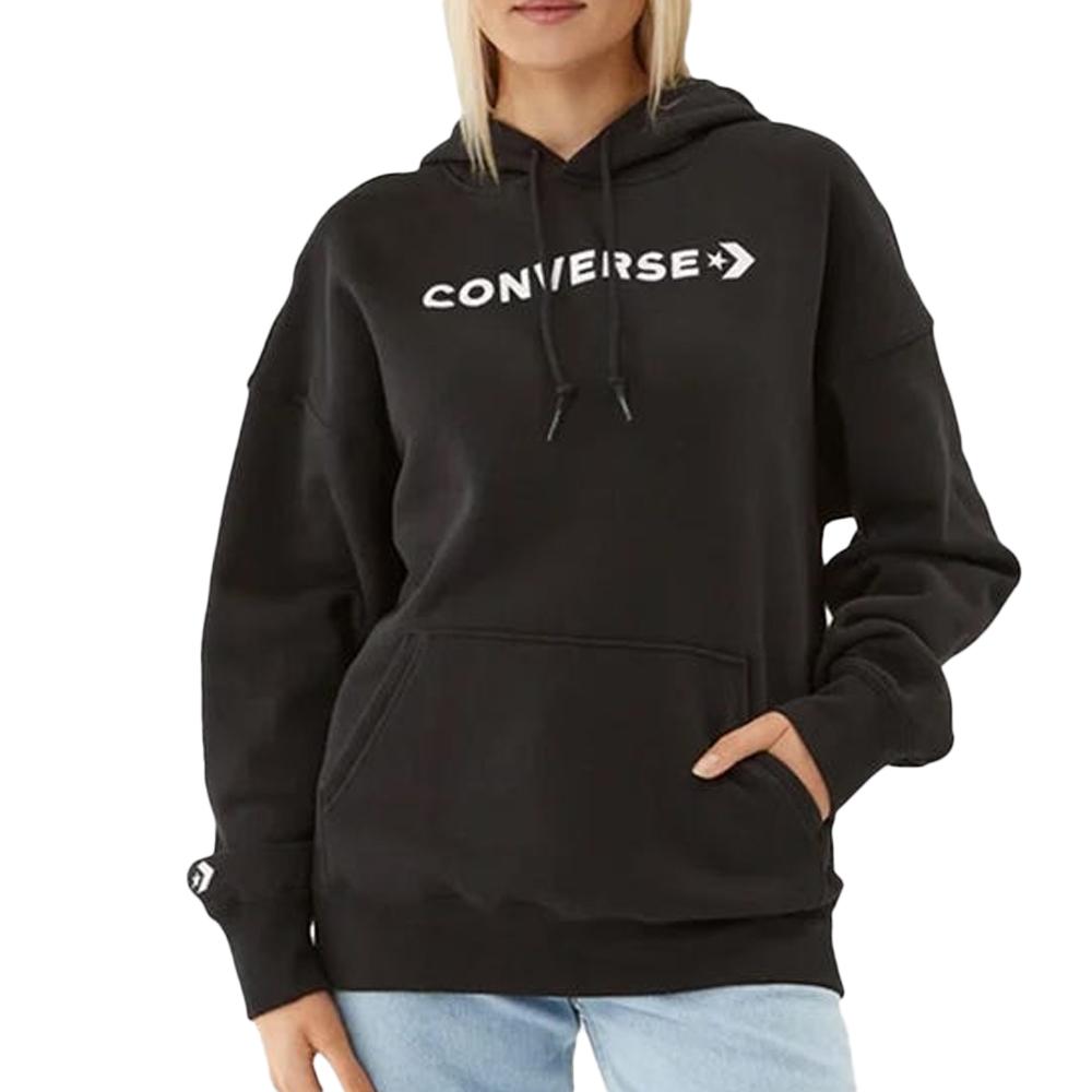 Sweat Noir Femme Converse Wordmark pas cher