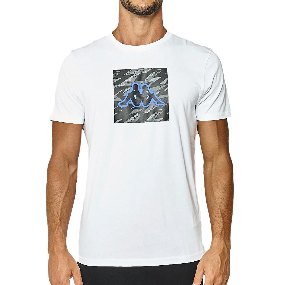 T-shirt Blanc Homme Kappa Graphik pas cher