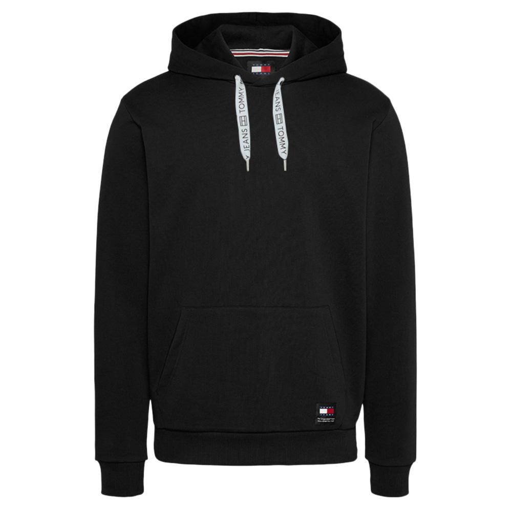 Sweat à Capuche Noir Homme Tommy Hilfiger Taping pas cher