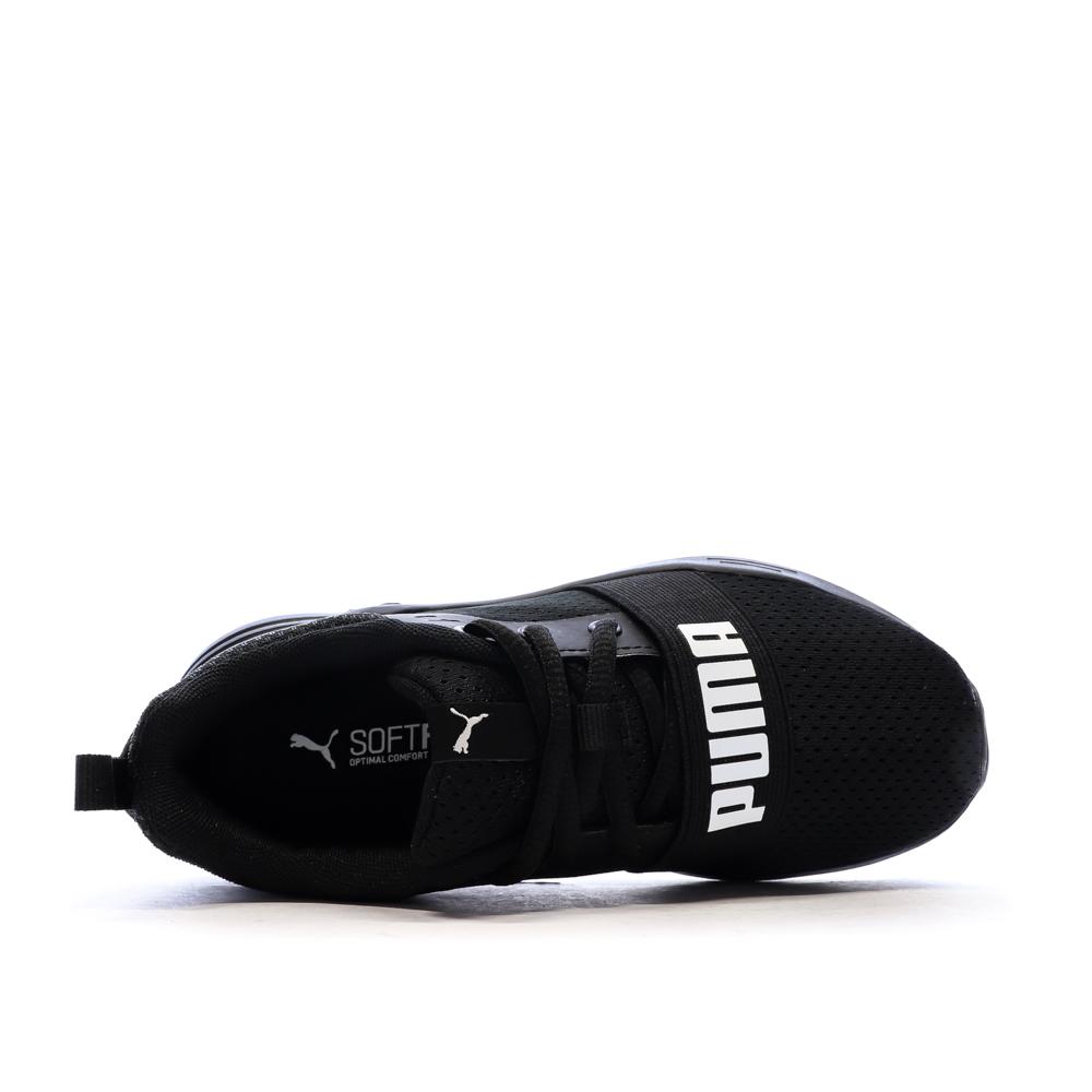 Baskets Noires Garçon Puma Wired01 vue 4