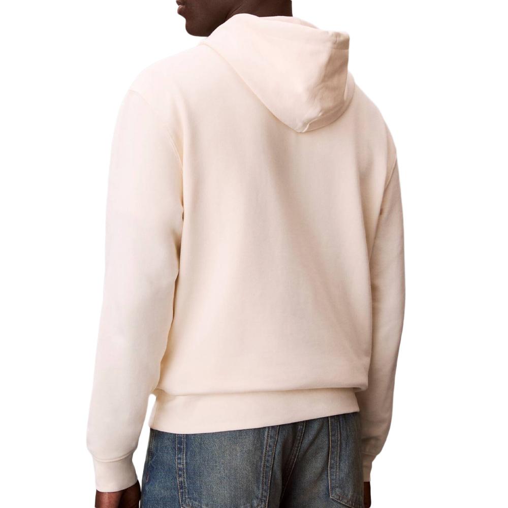 Sweat à Capuche Beige Homme Calvin Klein Jeans 350 Terry vue 2