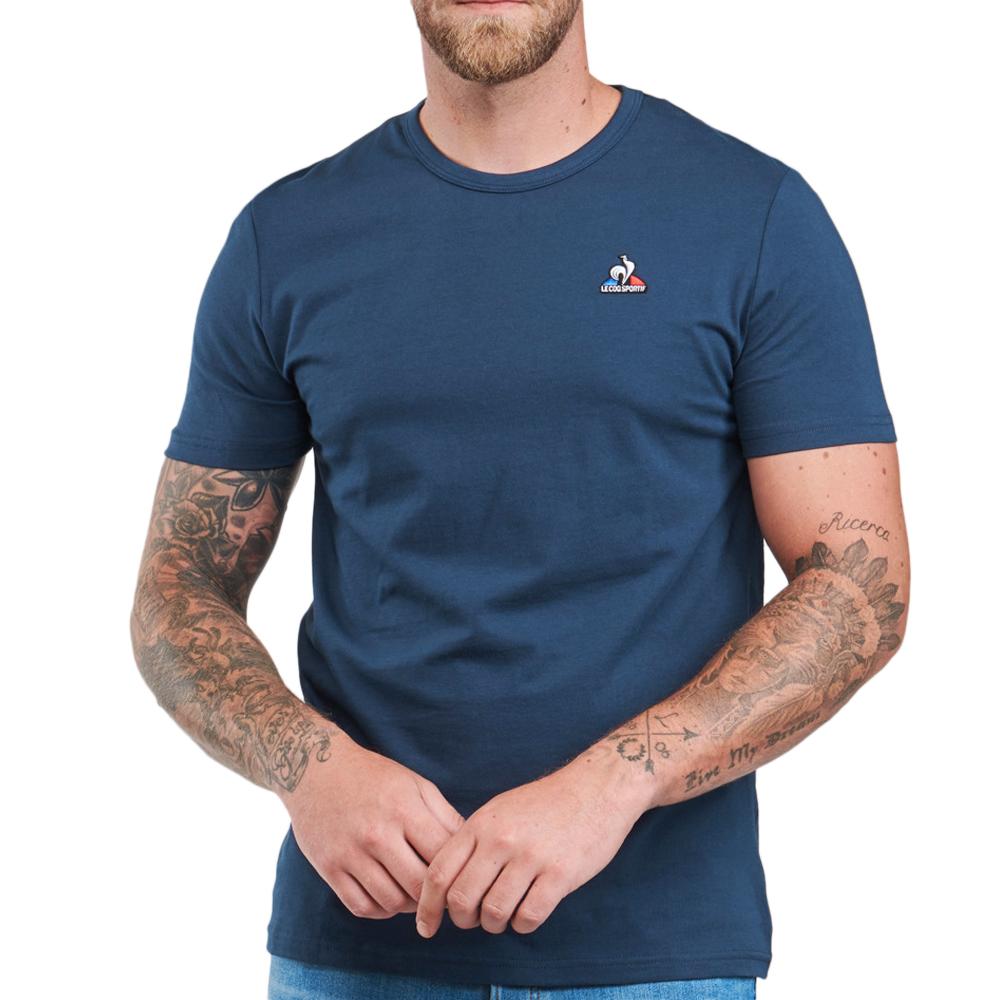 T-shirt Bleu Homme Le Coq Sportif Working pas cher