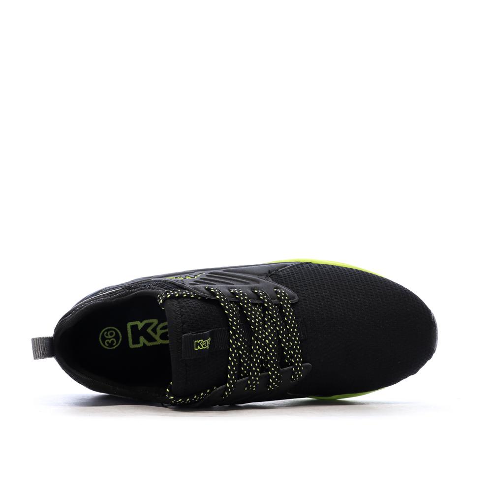 Baskets Noires/Jaunes Fille Kappa San Puerto Laces vue 4