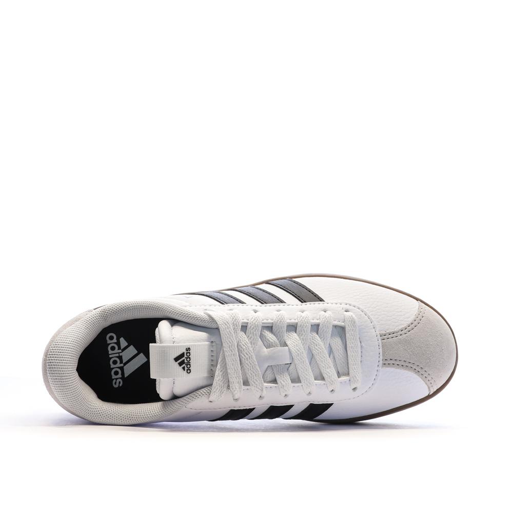 Baskets Blanches/Noir Femme Adidas Vl Court 3.0 vue 4
