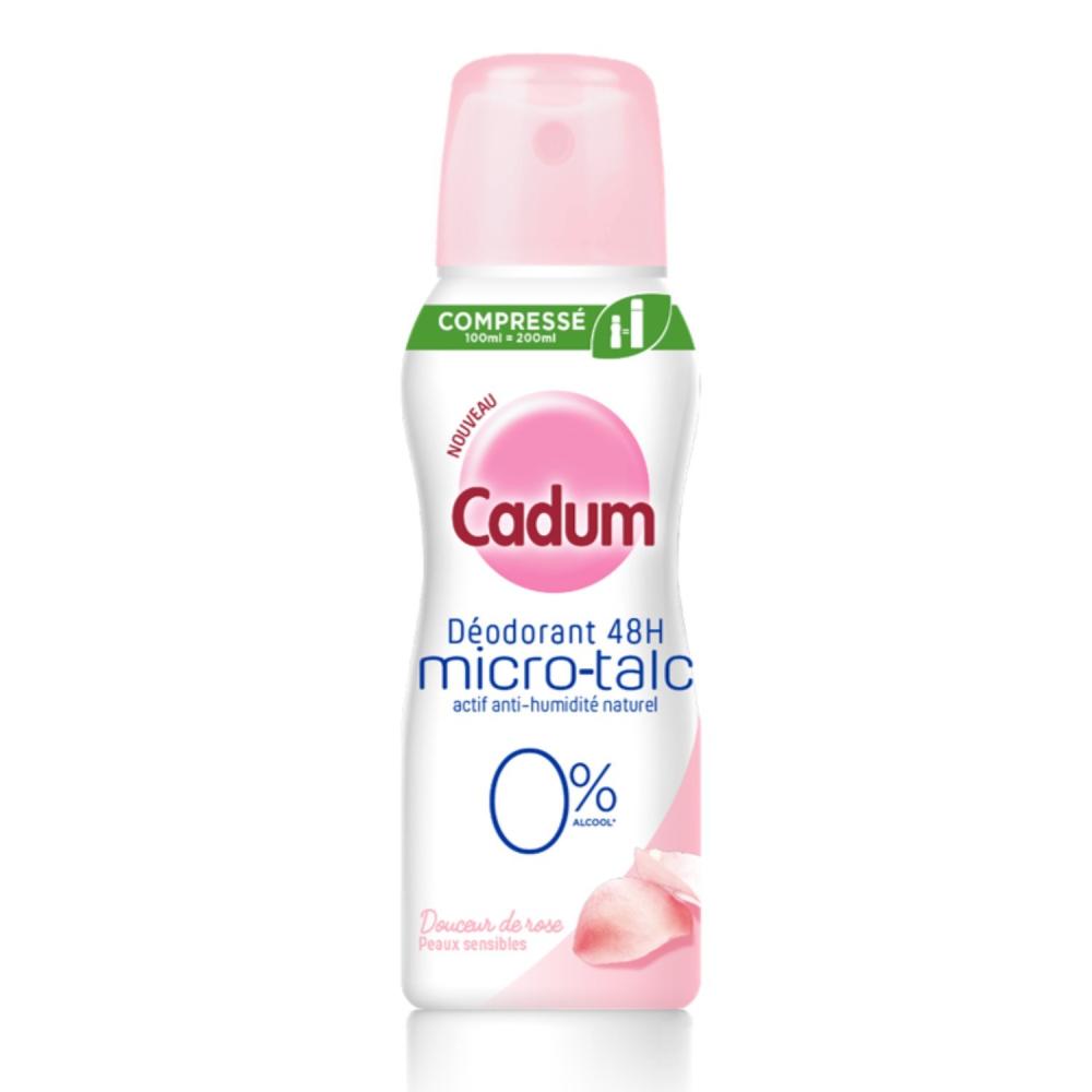 Déodorant compressé 48h Micro Talc Cadum Douceur de Rose pas cher