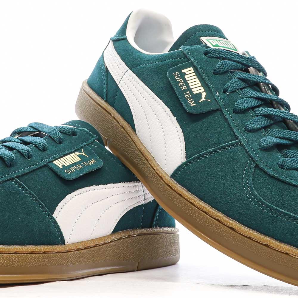Baskets Vertes Homme Puma Super Team Sd vue 7