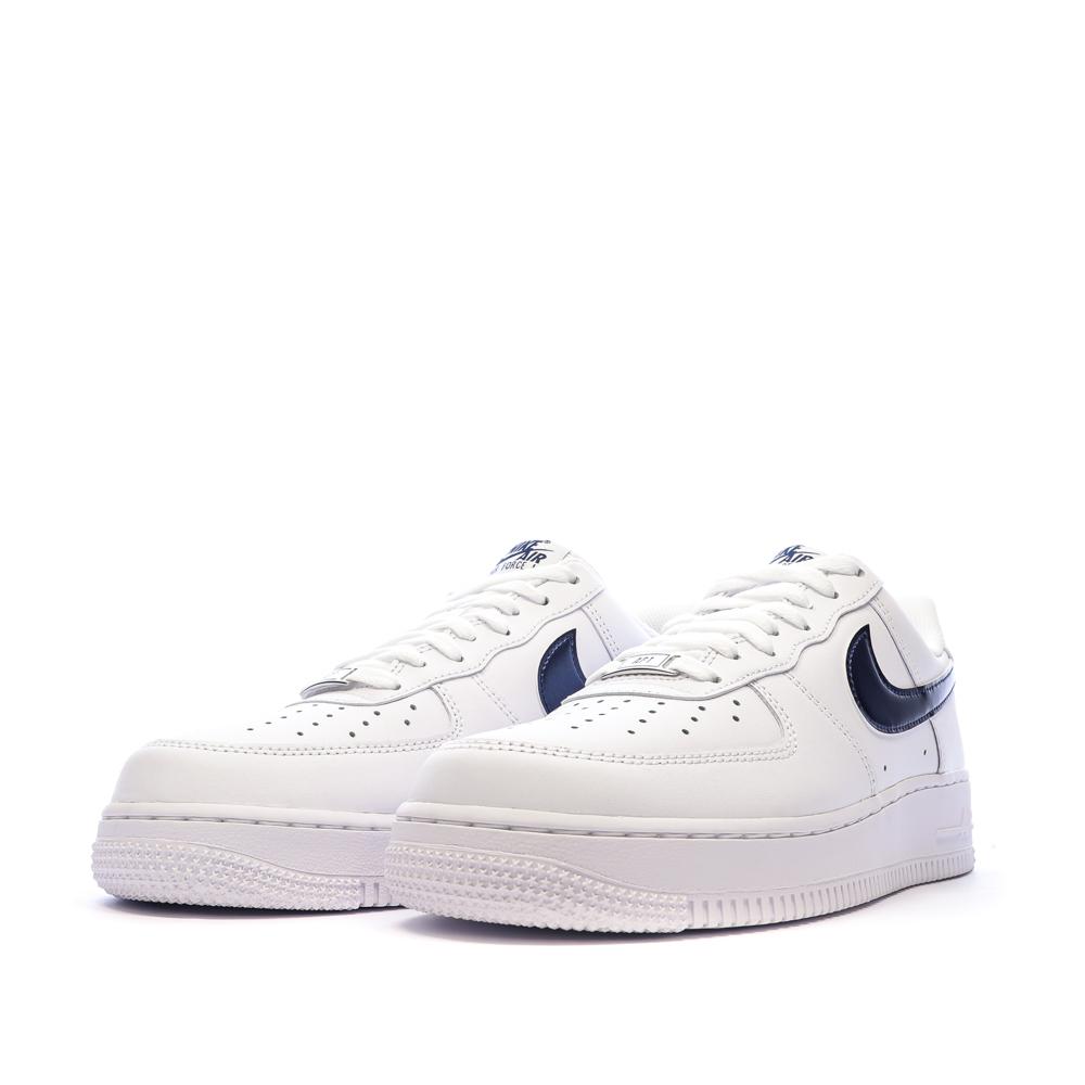 Baskets Blanc/Bleu Homme Nike Air Force 1 '07 Lv8 vue 6