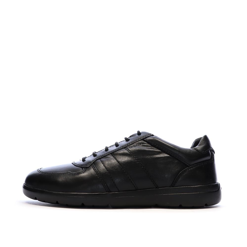 Baskets Noires Homme Geox Leitan pas cher