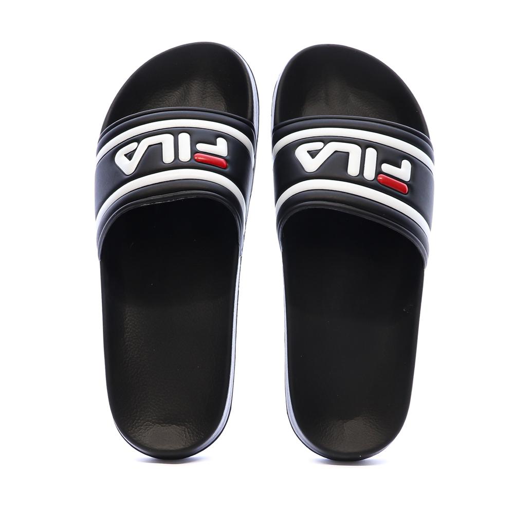 Claquettes Noires/Blanches Homme Fila Morro vue 3