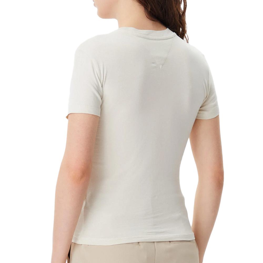 T-shirt Beige Femme Tommy Hilfiger Night Navy vue 2