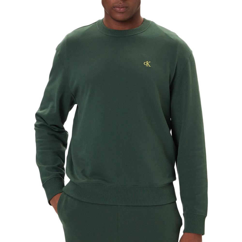 Sweat Vert Homme Calvin Klein 350terry Monog pas cher