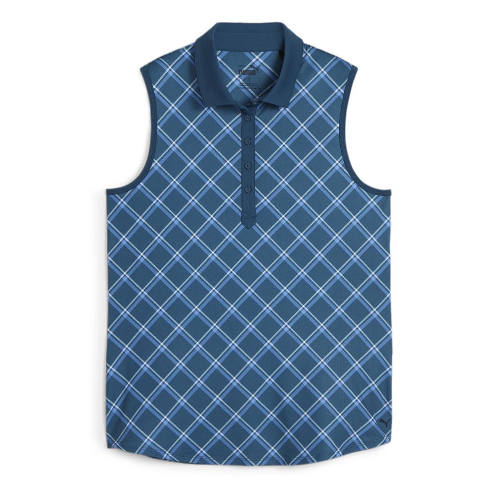 Puma Cloudspun Women’s Blue Golf Polo Shirt affordable