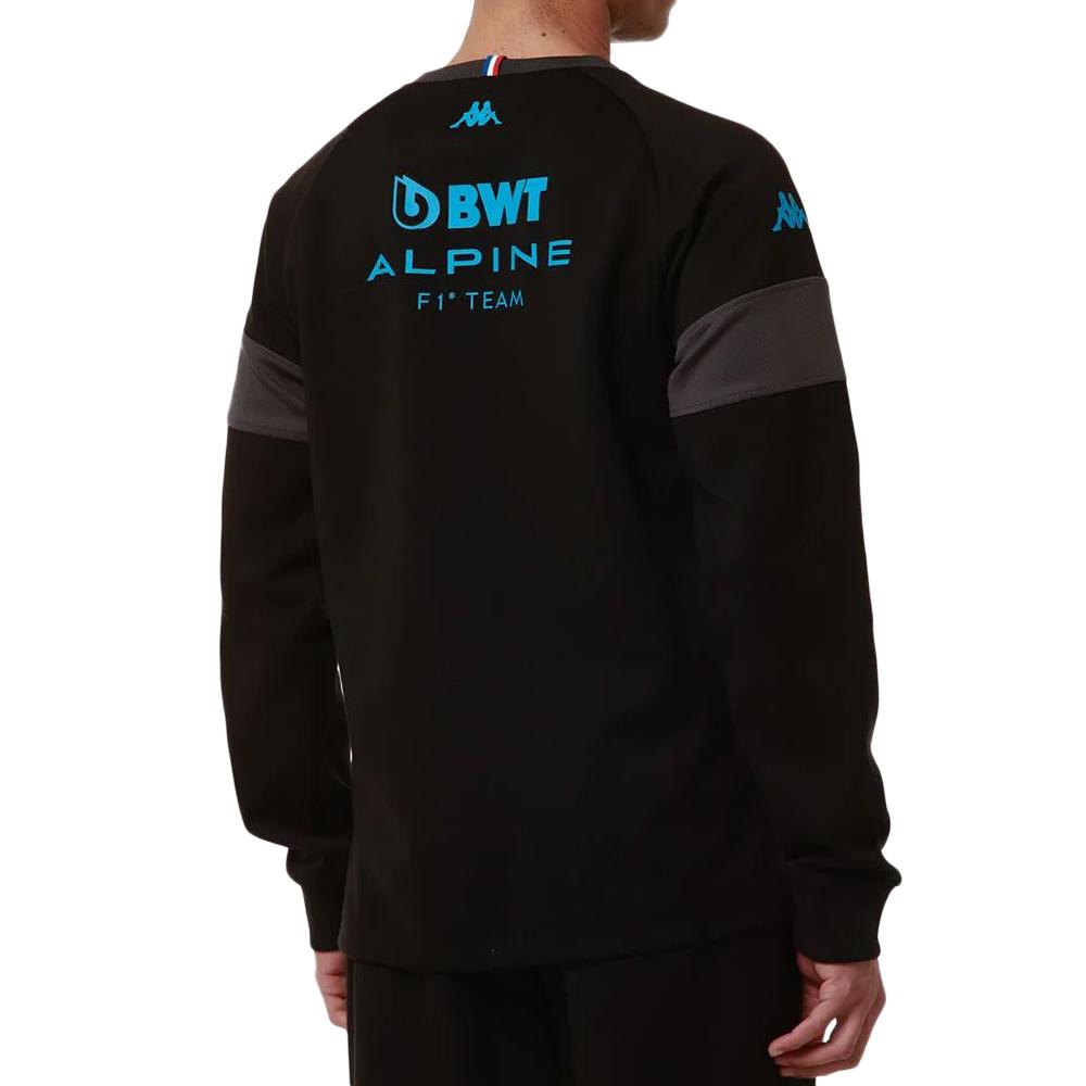 Sweat Noir/Turquoise Garçon Kappa Adofod Alpine F1 vue 2