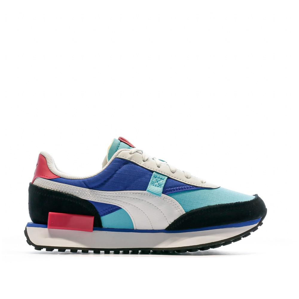 Baskets Bleu/Noir Garçon Puma Future Rider Play vue 2
