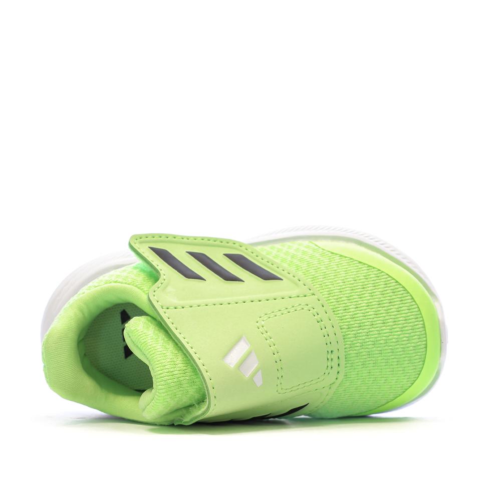 Baskets Jaune Fluo Garçon Adidas Runfalcon 3.0 Ac vue 4