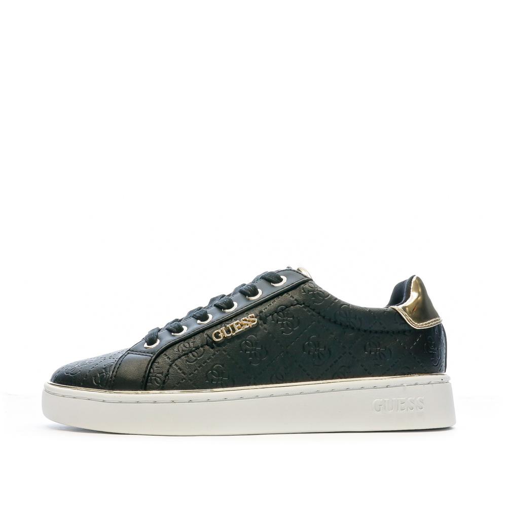 Baskets Noires Femme Guess Beckie pas cher
