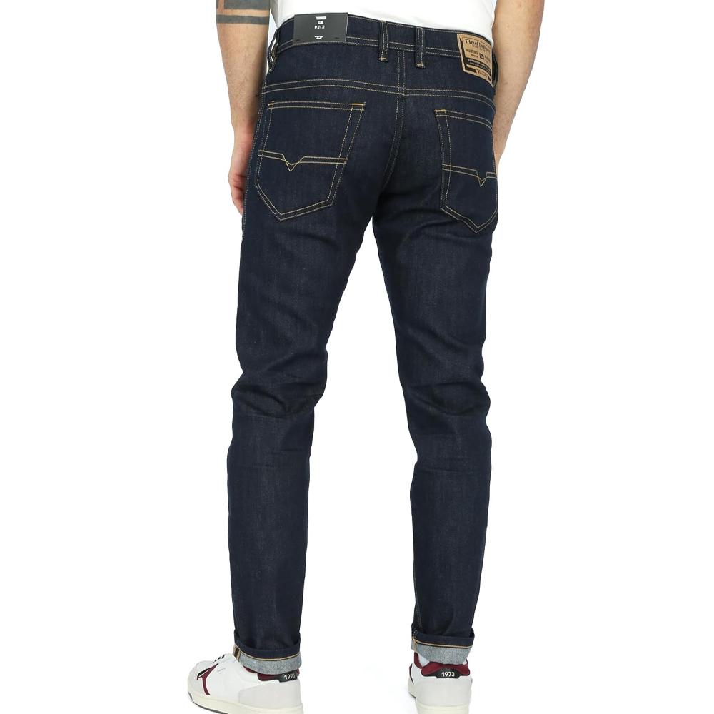 Jean Slim Bleu Foncé Homme Diesel Thommer 01 vue 2