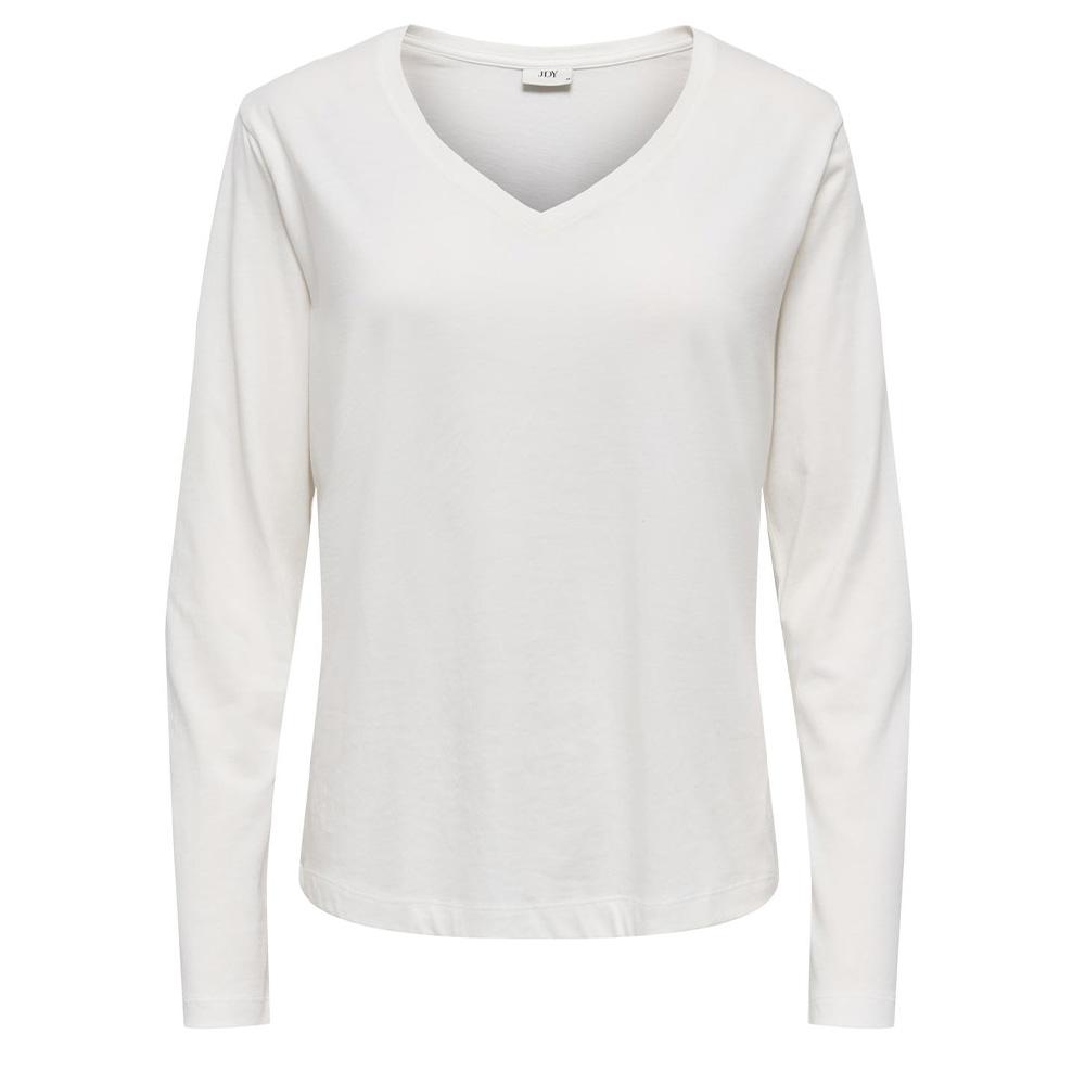 T-Shirt Manches Longues Blanc Femme JDY Rex pas cher
