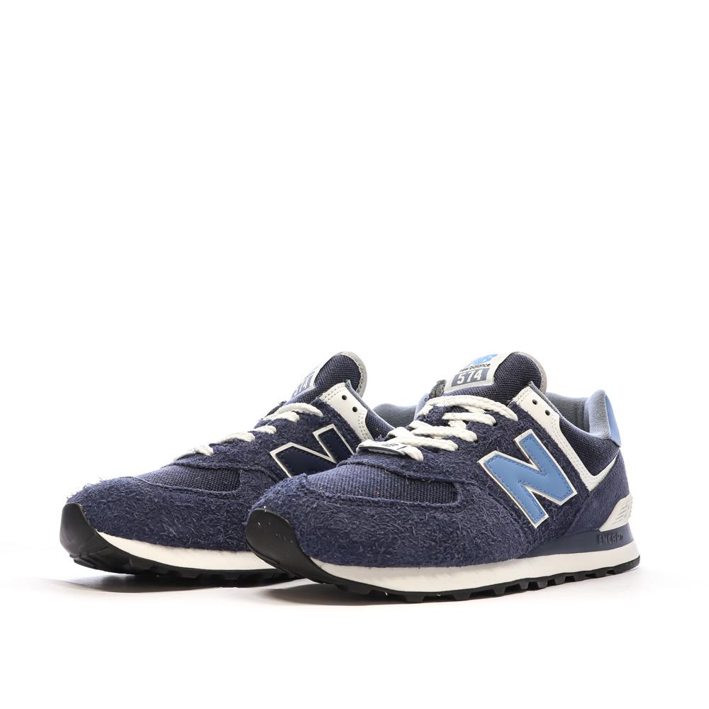 Baskets Marine/Bleu/Blanc Homme New Balance 574 vue 6