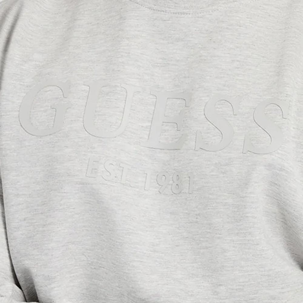 Sweat Gris Homme Guess CN Fleece vue 3