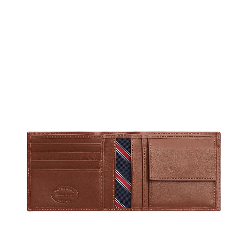 Coffret Portefeuille + Porte Clef Homme Marron Tommy Hilfiger Eton vue 2