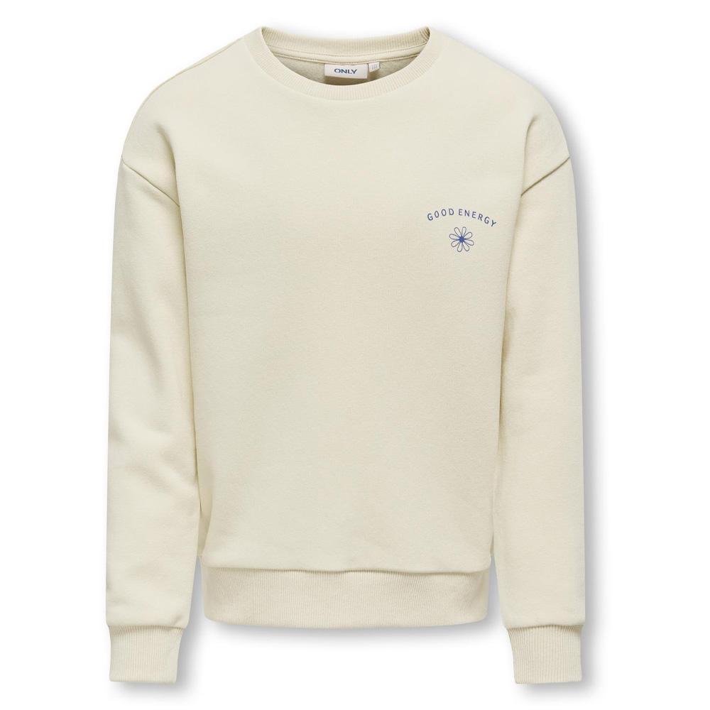 Sweat Beige Fille Kids ONLY Koglovely pas cher