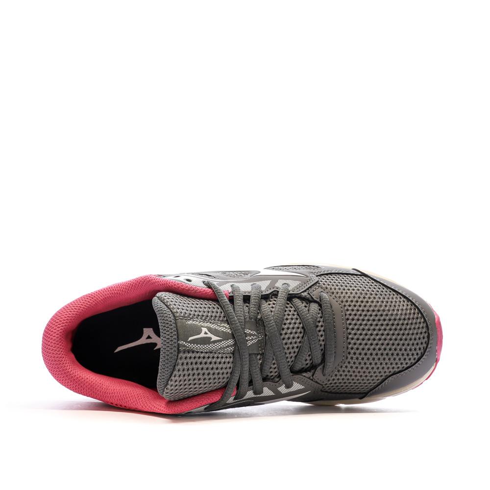 Chaussures de Running Gris/Rose Femme Mizuno Spark 7 vue 4