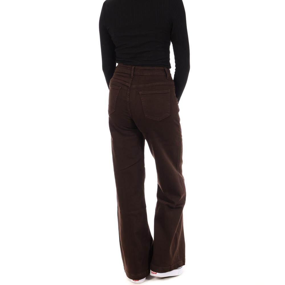 Jean Loose Marron Femme Monday Premium 1887F vue 2