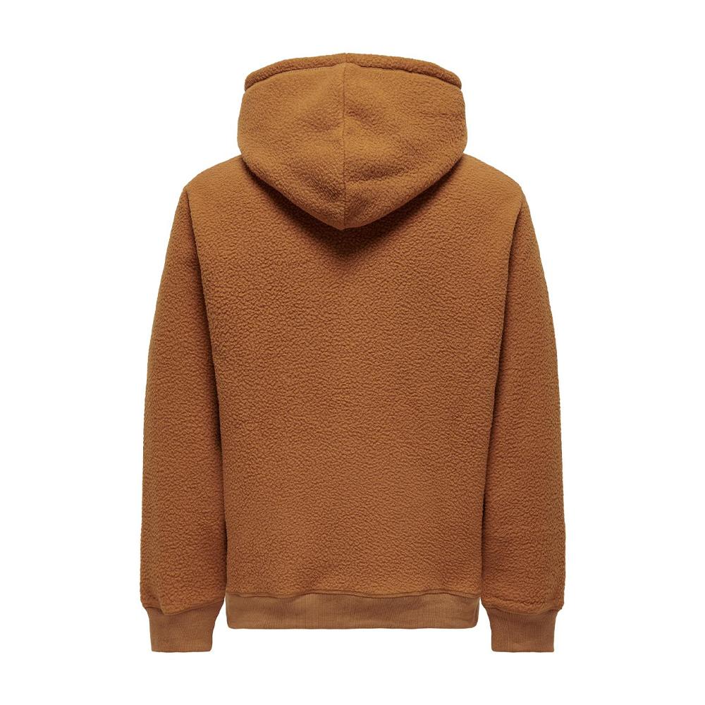 Sweat à Capuche Marron Homme Only & Sons Emilio vue 2