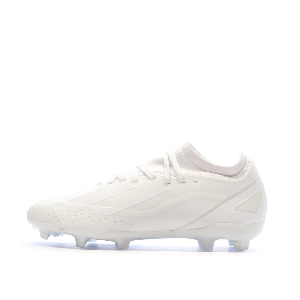 Chaussures de football Blanches Garçon Adidas X Crazyfast.3 pas cher